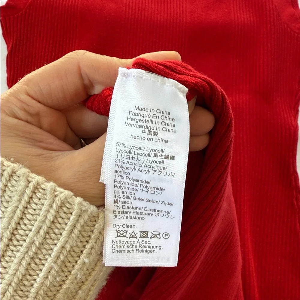 J Crew Red Sleeveless Knit Dress - Picture 5 of 7